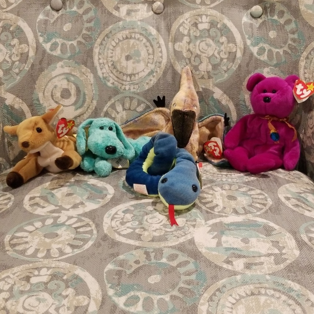 Bundle of 5 ty Beanie Babies WithTags